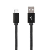Micro USB Hasır Metal İpli Android Hızlı Şarj Data Kablosu